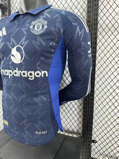 2024/2025 Player Version Manchester United Away Long Sleeve Football Shirt 1:1