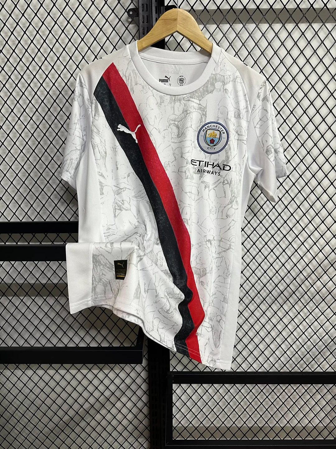2025/2026 Manchester City KidSuper Joint Edition White Football Shirt 1:1