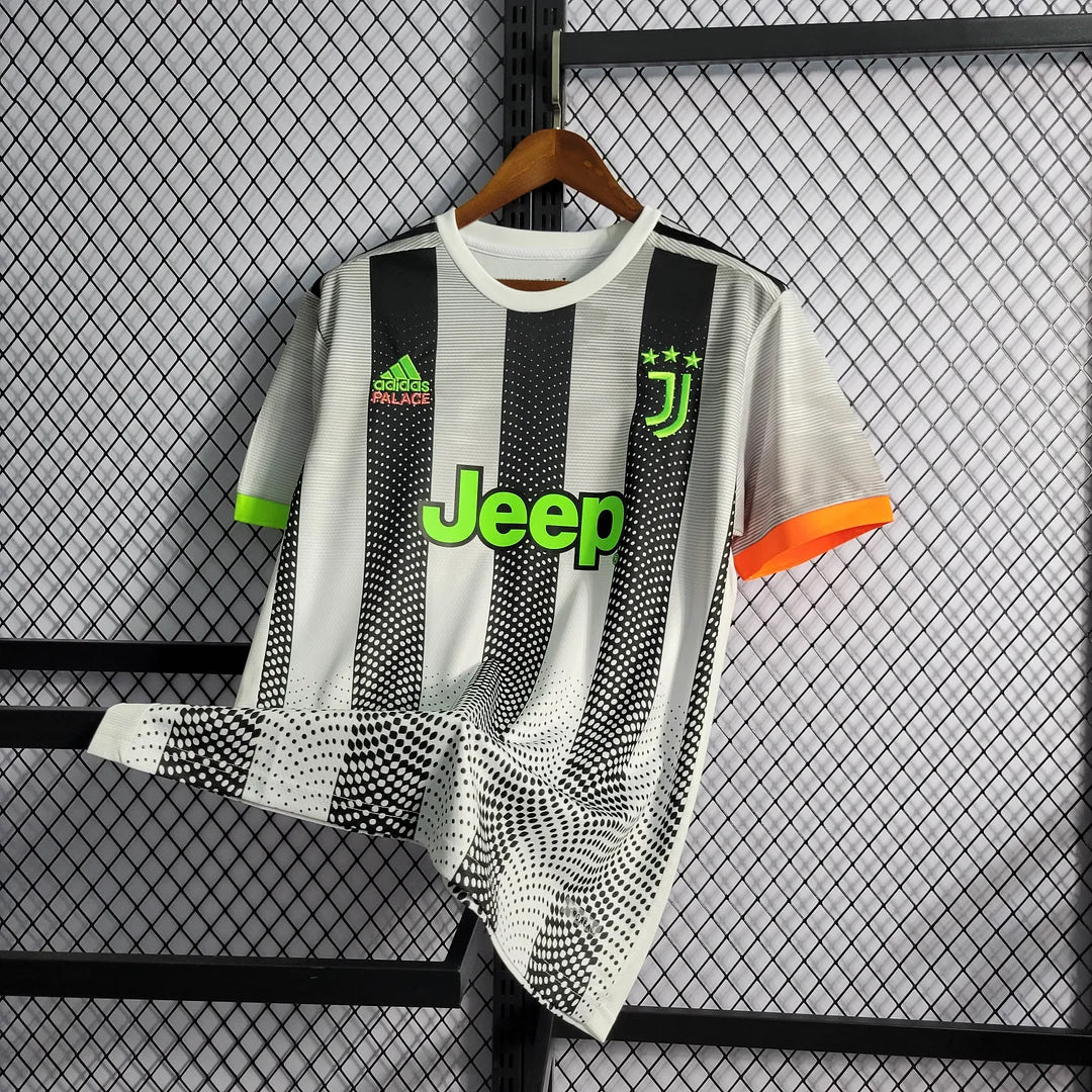 2019/2020 Retro Juventus Joint Edition Black and White Stripes Soccer Jersey 1:1
