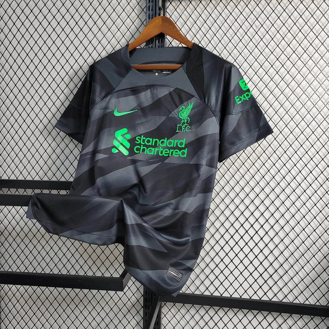 2023/2024 Liverpool Goalkeeper Black Soccer Jersey 1:1