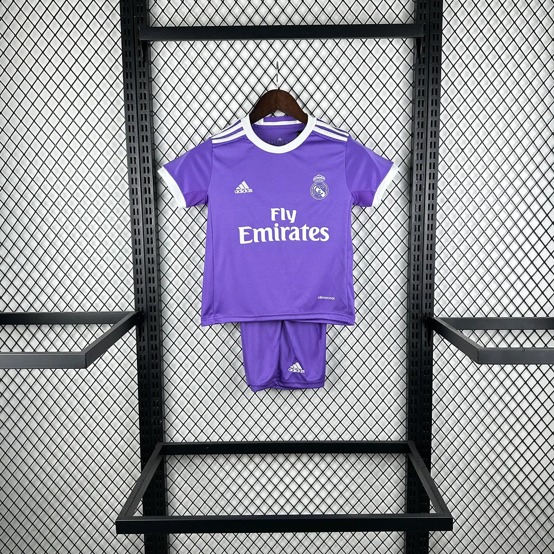 2016/2017 Retro Real Madrid Away Football Shirt 1:1 Kids Size