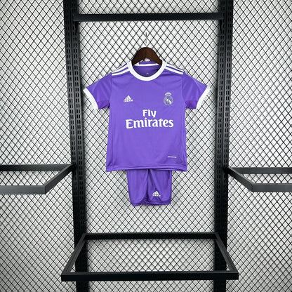 2016/2017 Retro Real Madrid Away Football Shirt 1:1 Kids Size