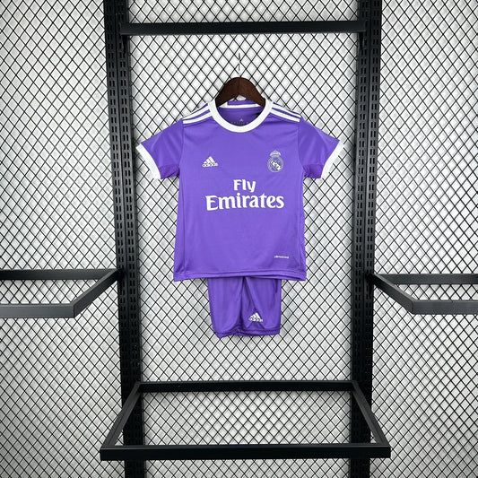 2016/2017 Retro Real Madrid Away Football Shirt 1:1 Kids Size