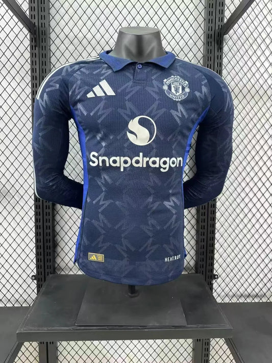 2024/2025 Player Version Manchester United Away Long Sleeve Football Shirt 1:1