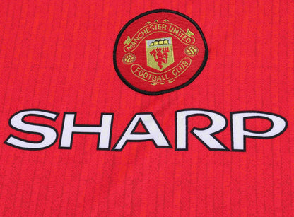 1996-1997 Retro Manchester United Home Football Shirt 1:1 Kids Size