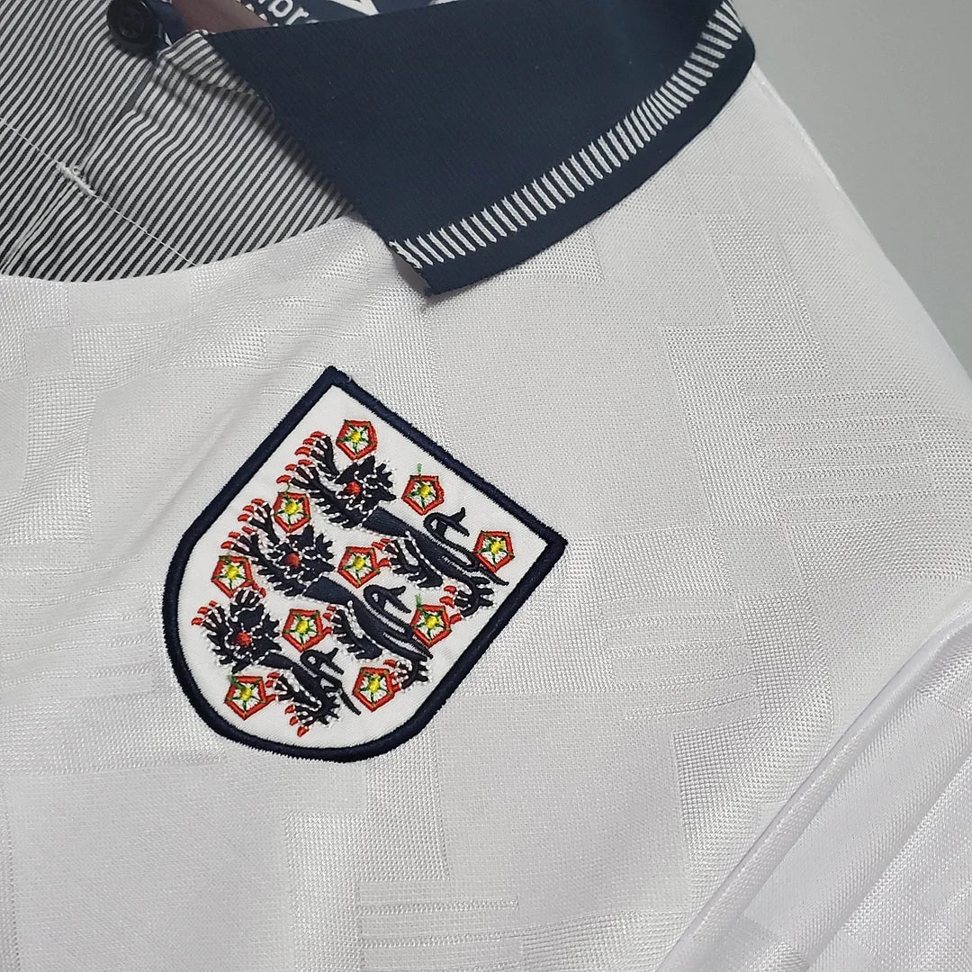 1990 Retro England Home Soccer Jersey 1:1