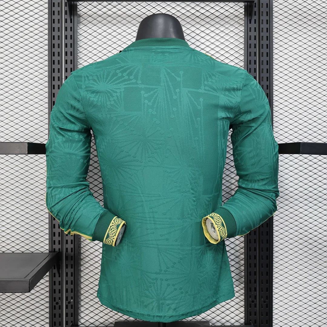 2025/2026 Player Version Long Sleeve Mexico National Special Edition Green Football Shirt 1:1