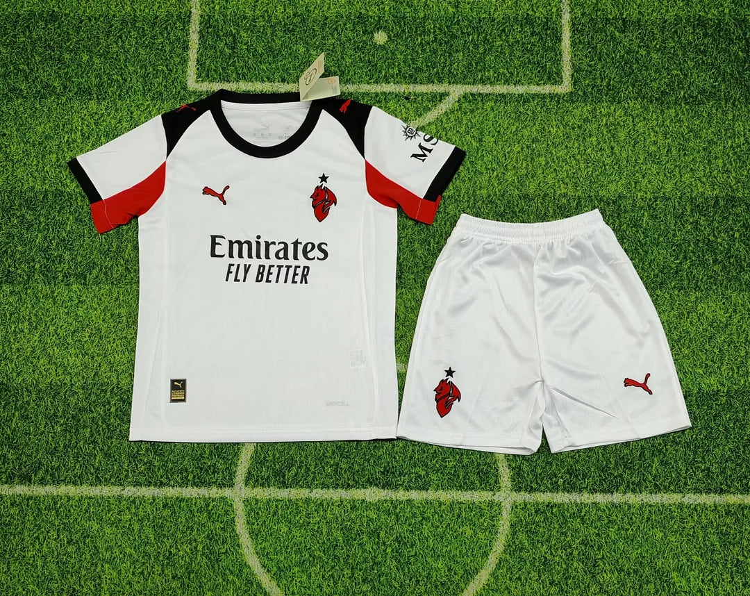 2025/2026 AC Milan Away Football Shirt 1:1 Kids Size