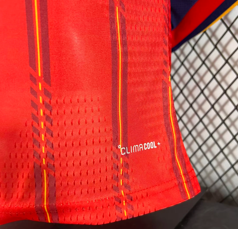 2026 Long Sleeve Player Version Spain Home Football Jersey 1:1