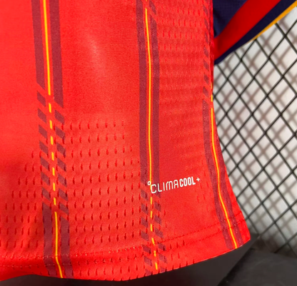 2026 Long Sleeve Player Version Spain Home Football Jersey 1:1