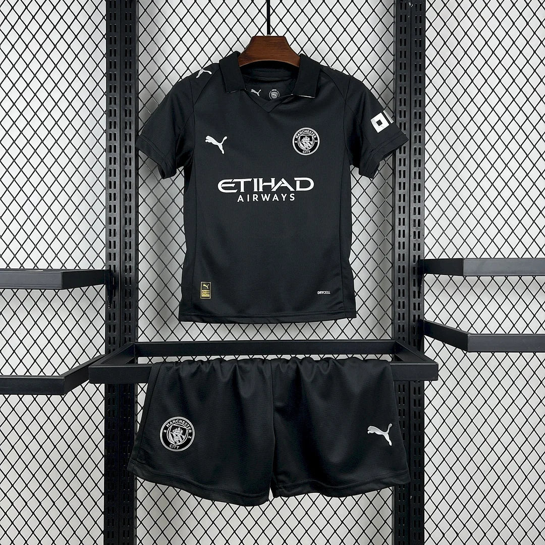 2025/2026 Manchester City Away Football Jersey 1:1 Kids Size
