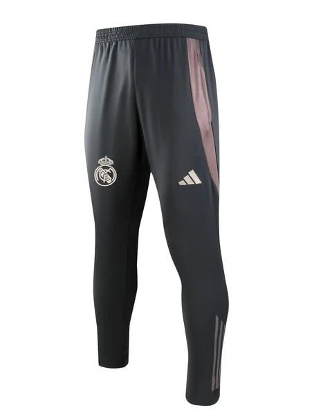 2024/2025 Real Madrid Royal Dark Gray Half-Pull Training Suit Football Shirt 1:1 Set