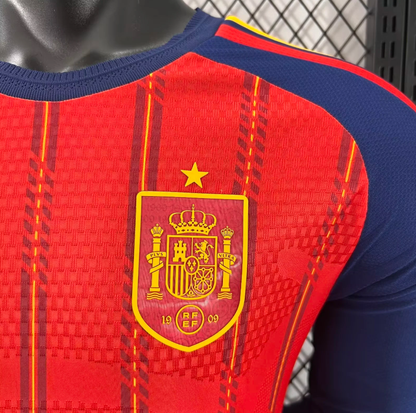 2026 Long Sleeve Player Version Spain Home Football Jersey 1:1