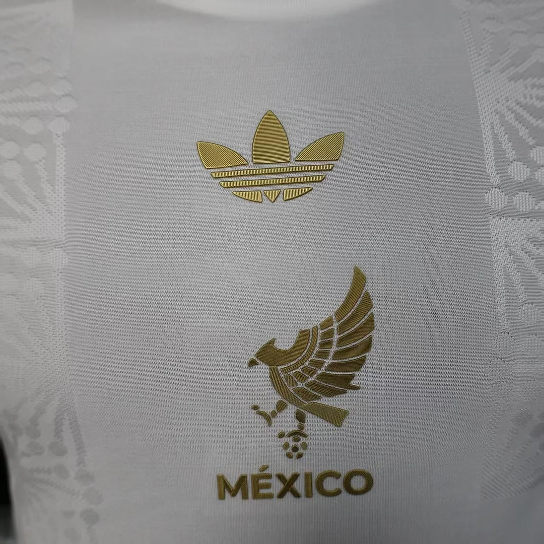 2025/2026 Long Sleeve Player Version Mexico National Special Edition platinum Football Shirt 1:1