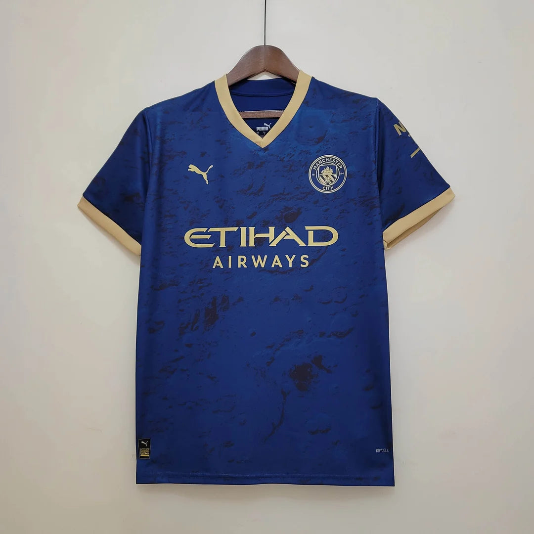 2023 Manchester City Chinese New Year Commemorative Edition Blue Football Shirt 1:1