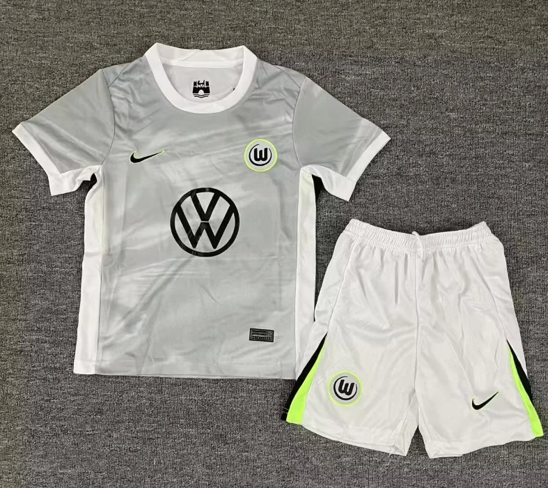 2025/2026 VfL Wolfsburg Away Football Jersey 1:1 Quality Thai Kids Size