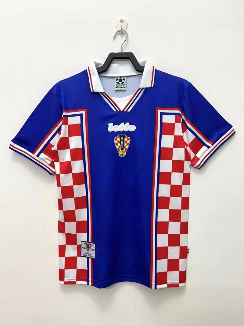 1998 Retro Croatia National Team Away Football Shirt 1:1