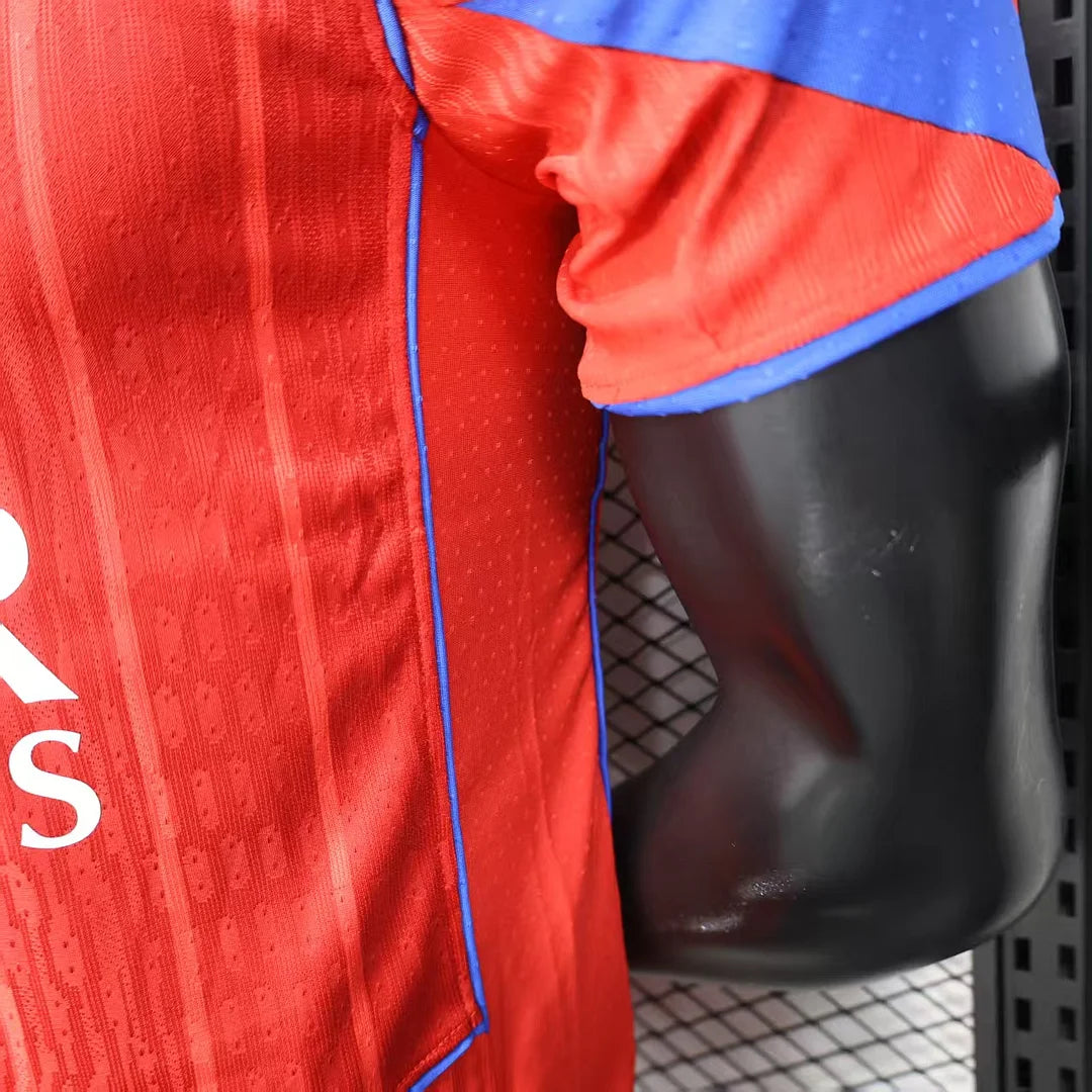 2025/2026 Player Version Paris Saint-Germain Third away Red Football Shirt 1:1