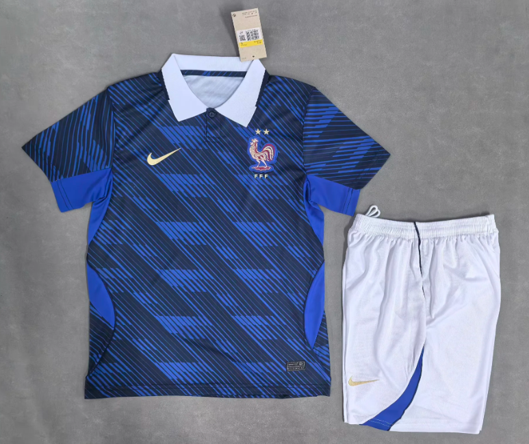 2026 France Home Football Shirt 1:1 Kids Size