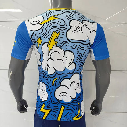 2025/2026 Player Version Manchester City Blue and White Concept Version Football Jersey 1:1