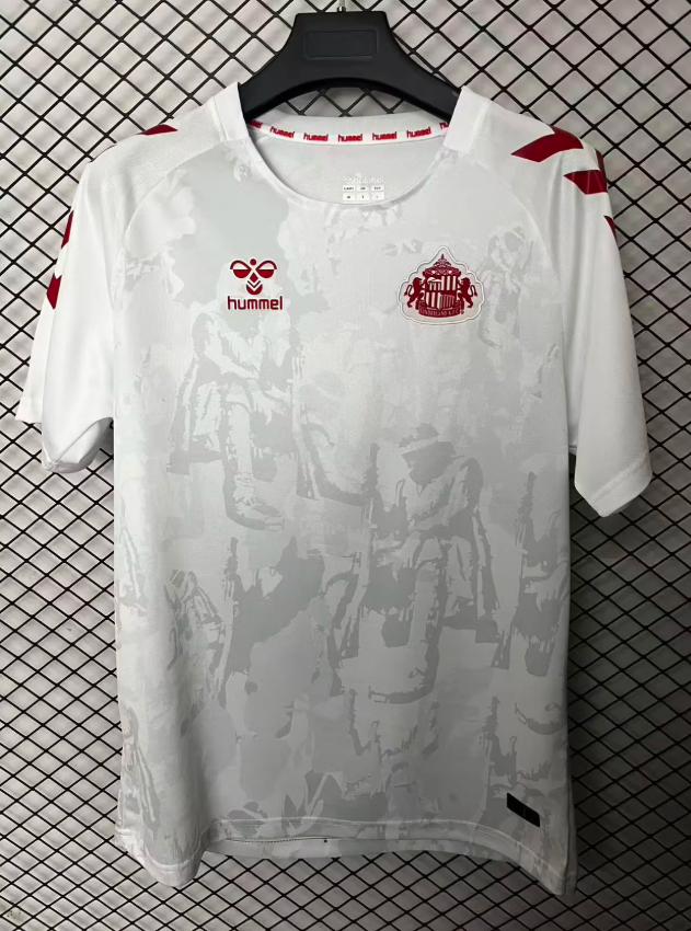 2025/2026 Sunderland AFC White-gray Football Jersey 1:1