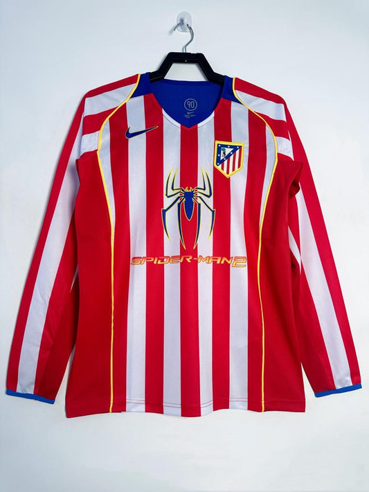 2004/2005 Retro Long sleeve Atletico Madrid Home Soccer Jersey 1:1