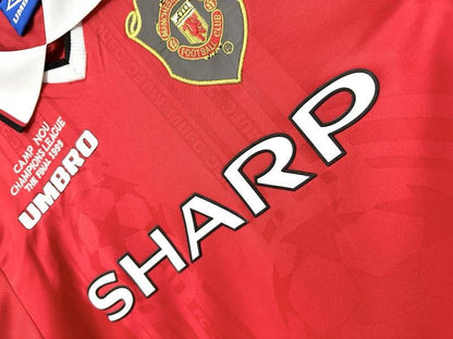 1999/2000 Retro Long Sleeve Manchester United Home Football Shirt 1:1