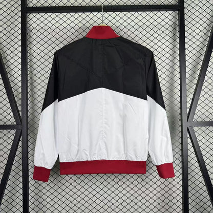 2025 Barcelona Windbreaker Black-White Jersey 1:1