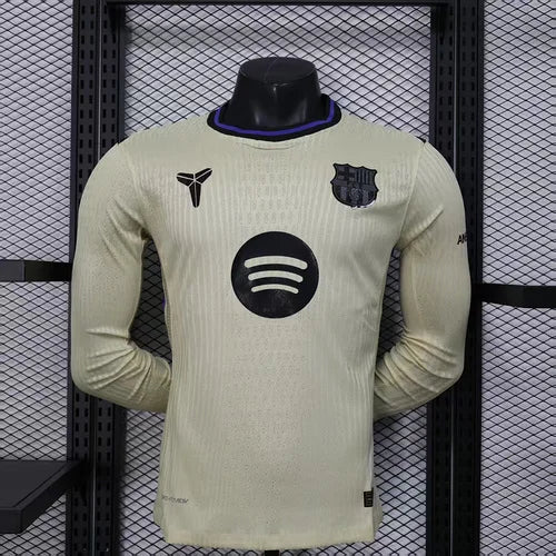 2025/2026 Long Sleeve Player Version Barcelona Away Football Jersey 1:1