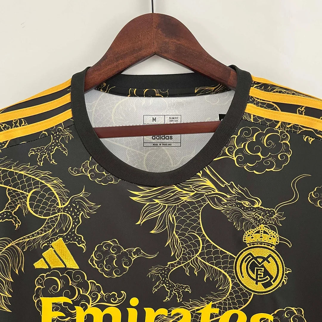 2023/2024 Real Madrid Special Edition Gold Dragon Football Shirt1:1