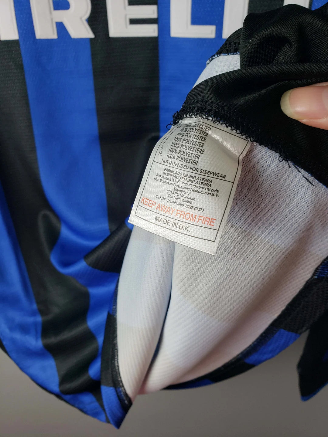 1998/1999 Retro Long Sleeve Internazionale Milan Home Football Jersey 1:1