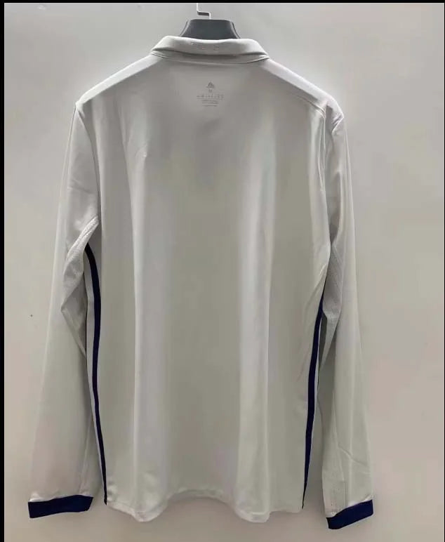 2016/2017 Retro Long Sleeve Real Madrid Home Football Shirt1:1