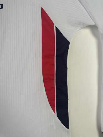 1998 Retro Long Sleeve England Home Soccer Jersey 1:1