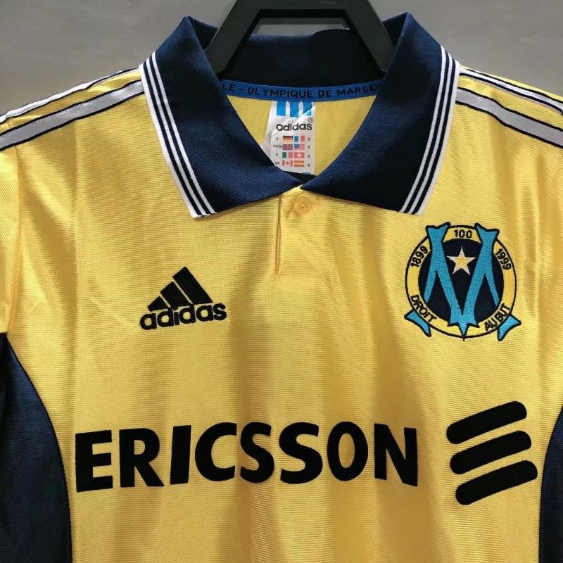 1998-1999 Retro Olympique de Marseille Third Away Football Jersey 1:1