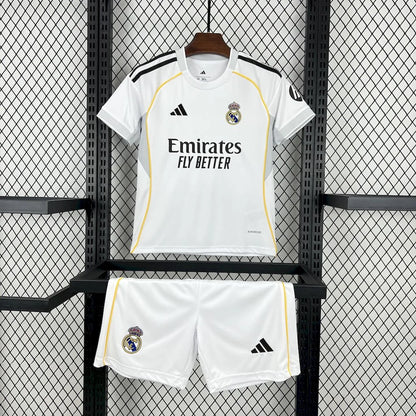 2025/2026 Real Madrid Home Football Jersey 1:1 Kids Size