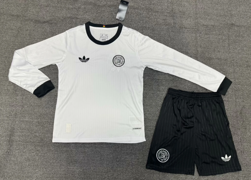 2025/2026 Long Sleeve Germany 125th Anniversary Edition White Football Jersey 1:1 Kids Size