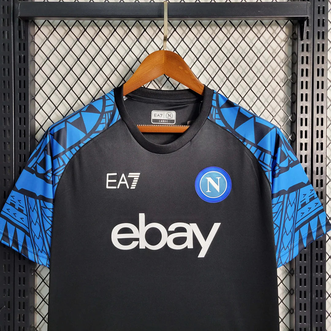 2023/2024 Napoli Training Wear Black Soccer Jersey 1:1