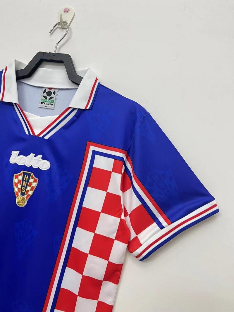1998 Retro Croatia National Team Away Football Shirt 1:1