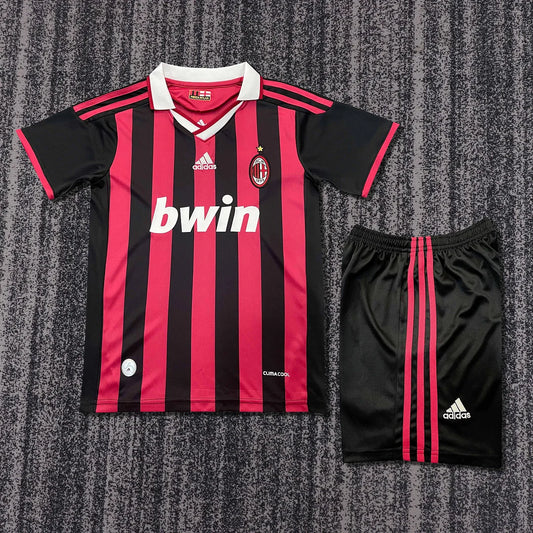 2009-2010 Retro AC Milan Home Football Shirt 1:1 Kids Size