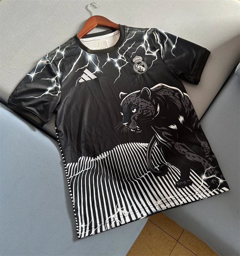2024/2025 Real Madrid Leopard Special Edition Jersey Black 1:1