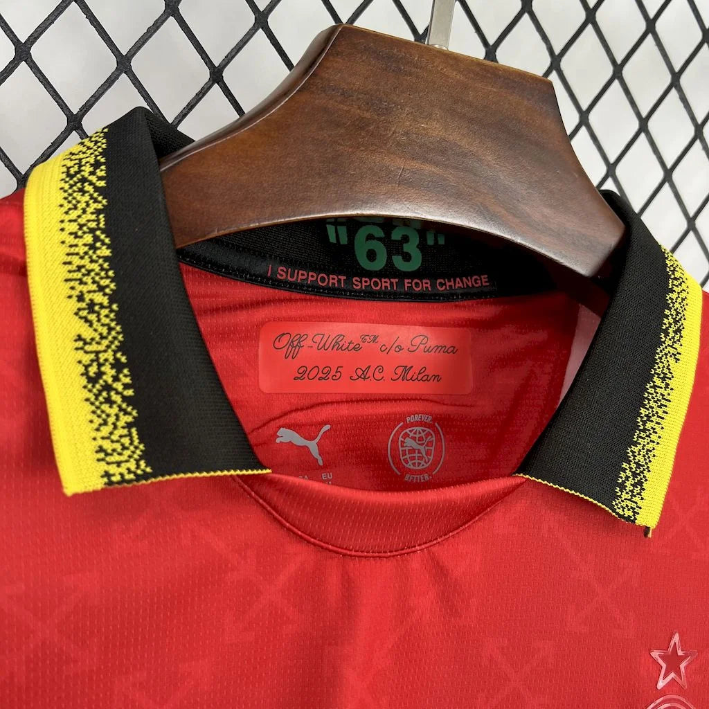 2025/2026 AC Milan Co-Branded Edition Red Football Jersey 1:1