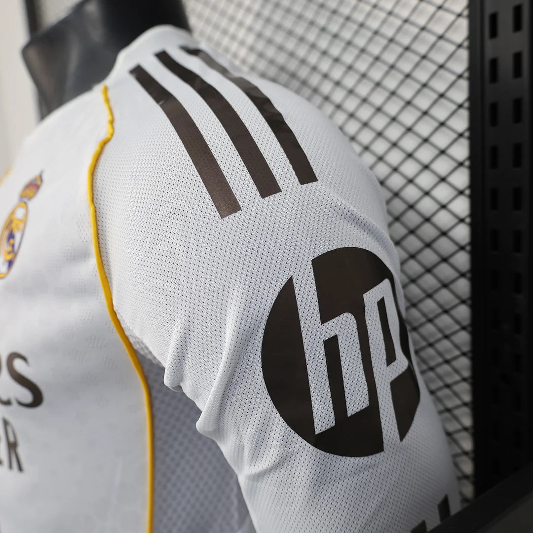 2025/2026 Player Version Real Madrid Home Long Sleeve Jersey 1:1