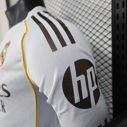 2025/2026 Player Version Real Madrid Home Long Sleeve Jersey 1:1
