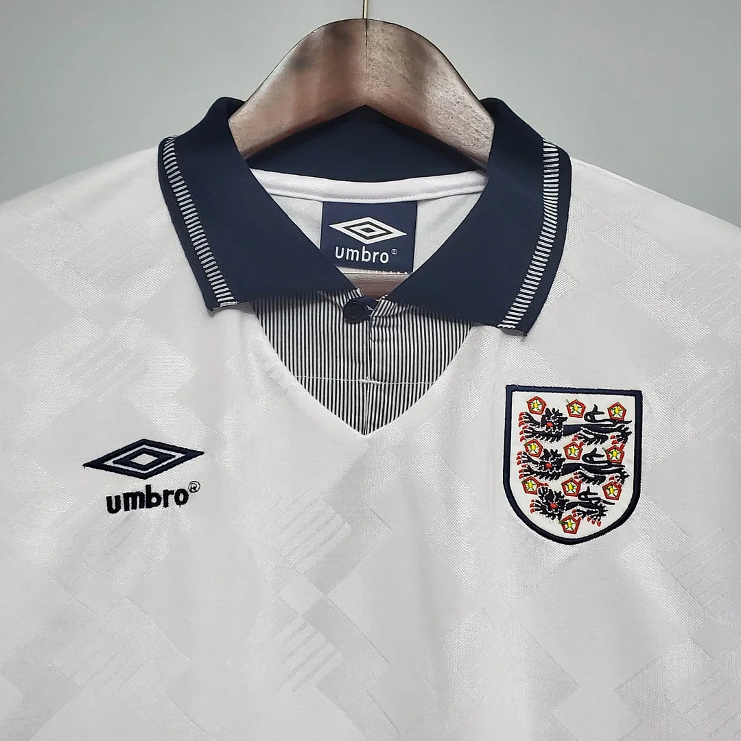 1990 Retro England Home Soccer Jersey 1:1