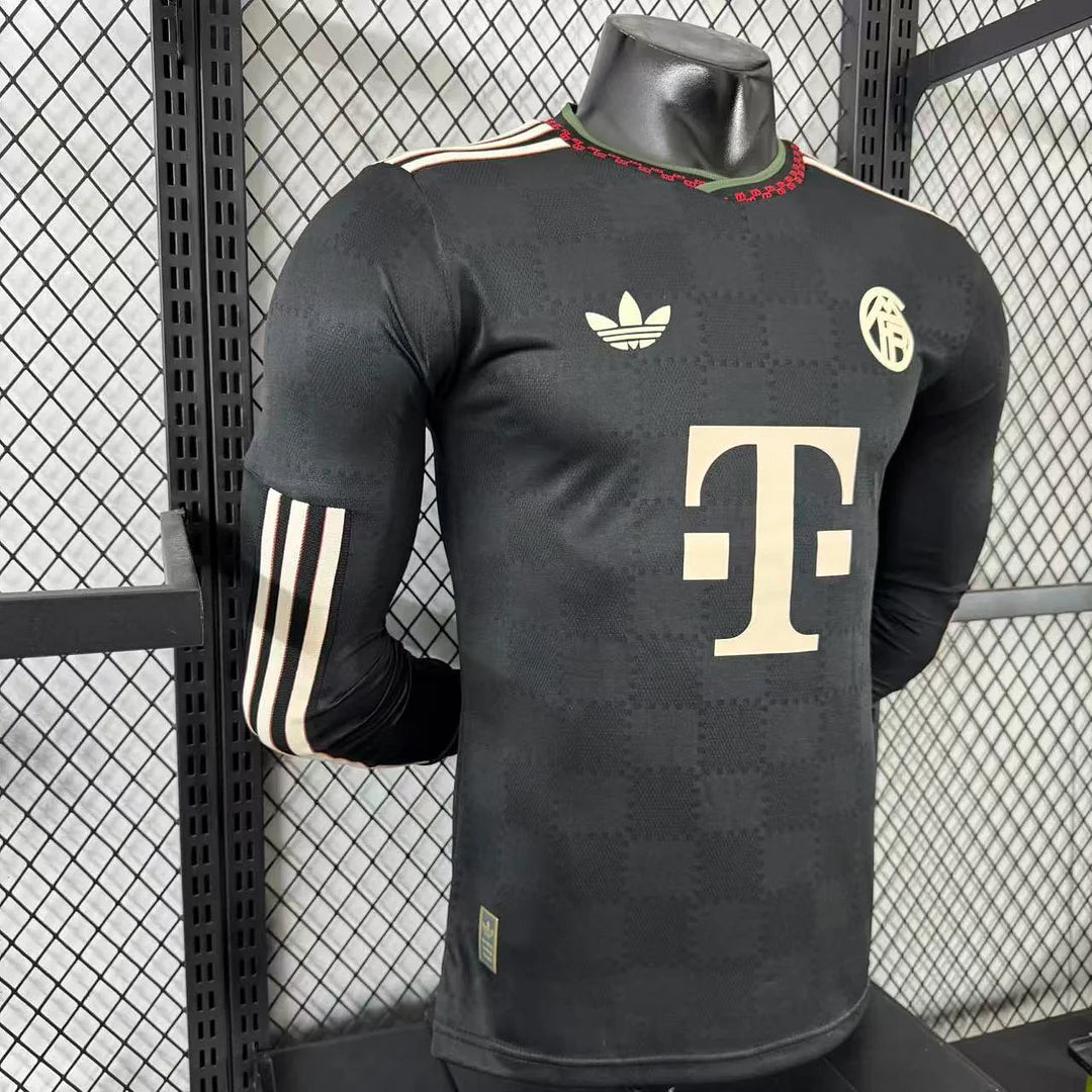 2025/2026 Long Sleeves Player Version Bayern Munich Third Away Football Shirt 1:1