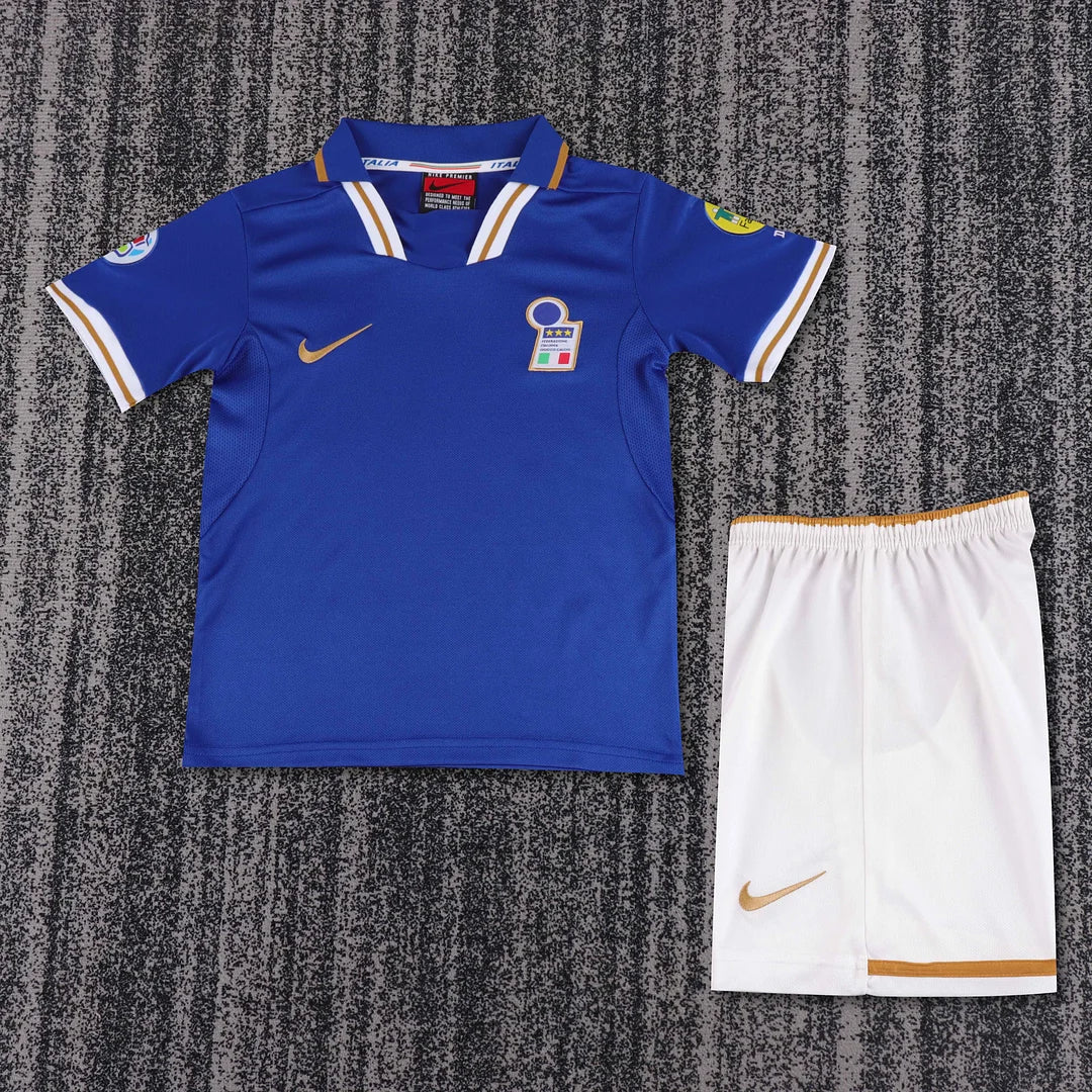 1996 Retro Italy Home Football Jersey 1:1 Kids Size